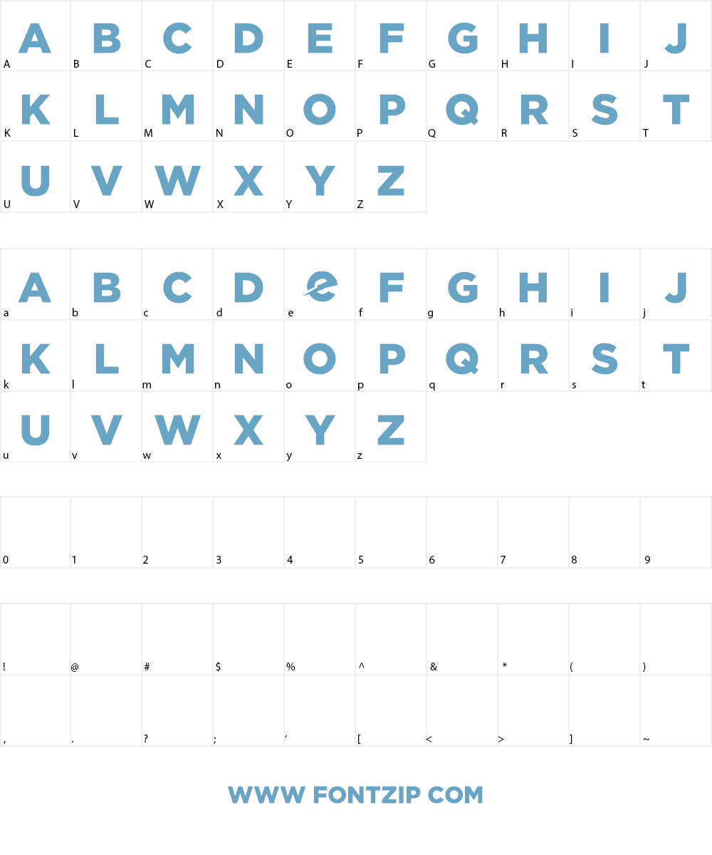 City of Ember Font Character